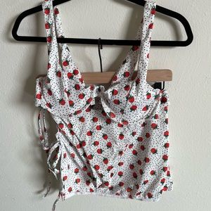 strawberry 3-piece swim suit